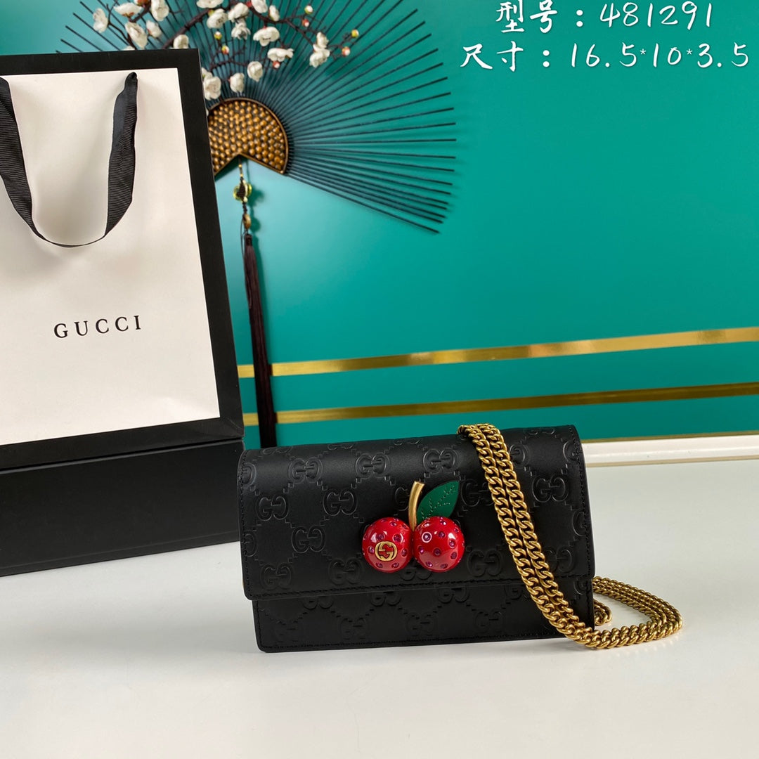 LuxluxHouse Great quality Gucci Bag Top Quality 16.5*10*3.5cm Free shipping