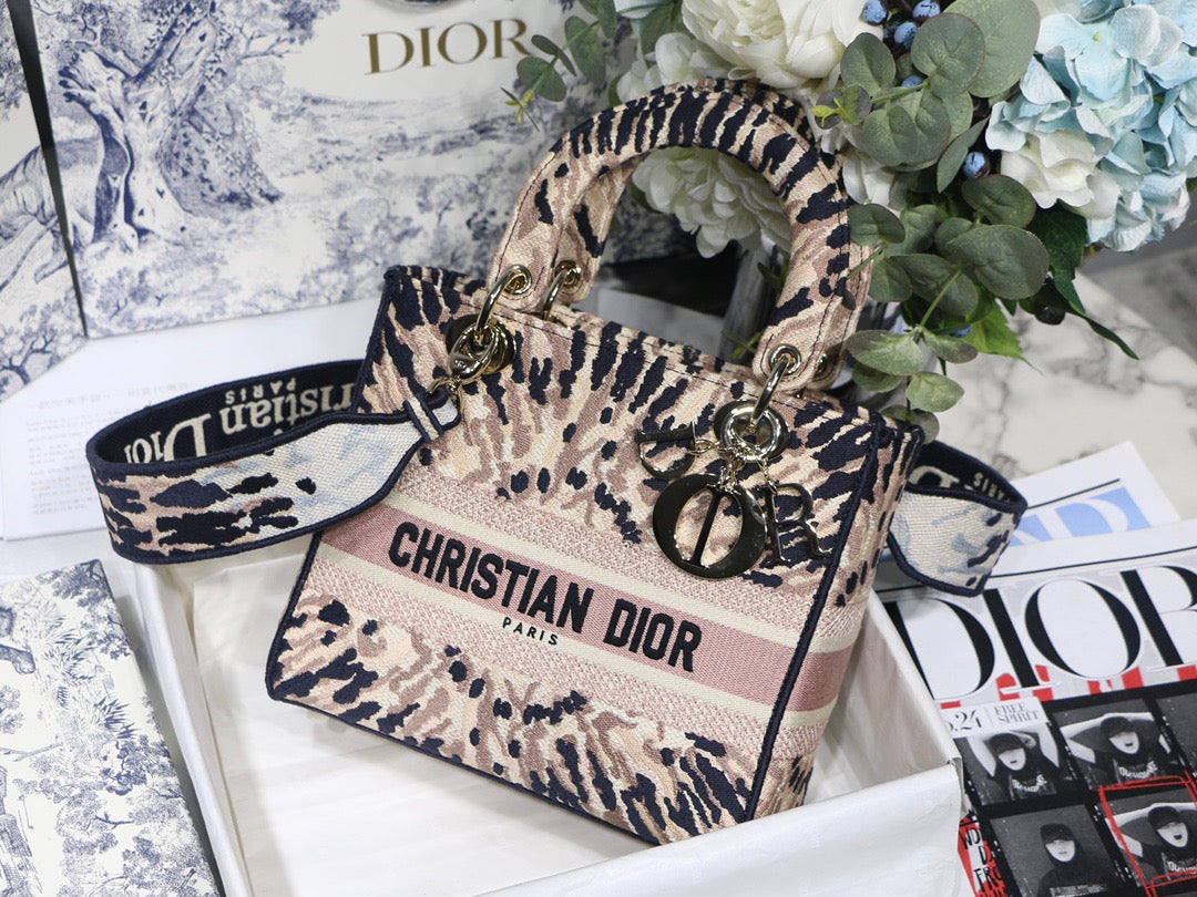 Free shipping LuxluxHouse Dior Lady D-Lite handbag Top Quality 24*11*20cm