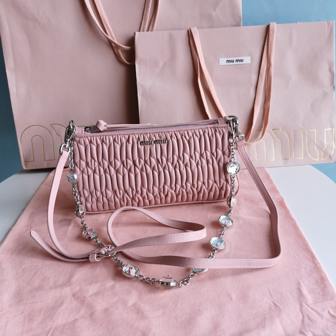 LuxluxHouse Great quality Miu Miu Bag Top Quality 24*12.5*4CM Free shipping