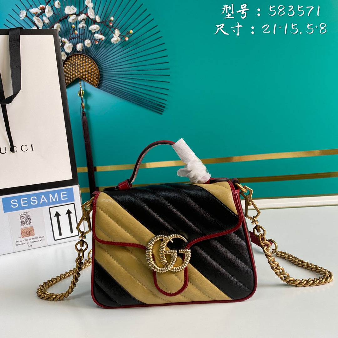 LuxluxHouse Great quality Gucci Bag Top Quality 21*15.5*8cm Free shipping