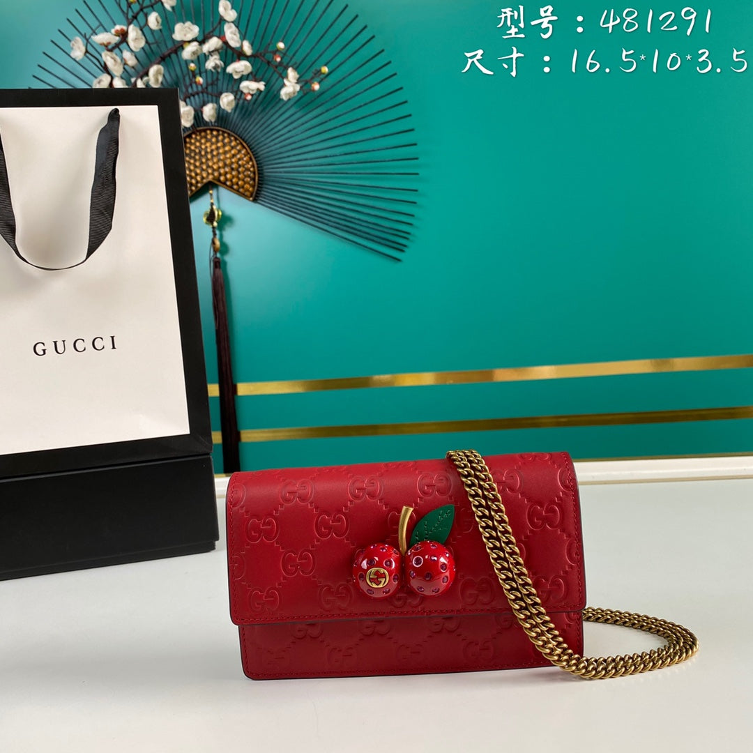 LuxluxHouse Great quality Gucci Bag Top Quality 16.5*10*3.5cm Free shipping