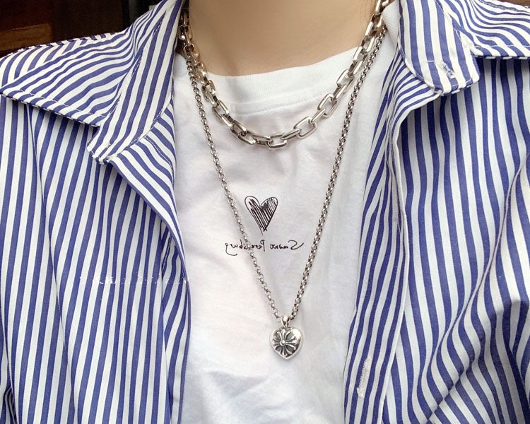 LuxluxHouse Best Quality Accessories Necklace Chrome Hearts