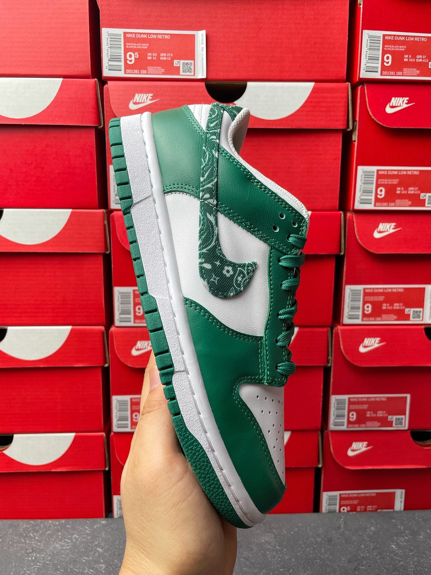 G Batch-Nike Dunk Low “Green Paisley”