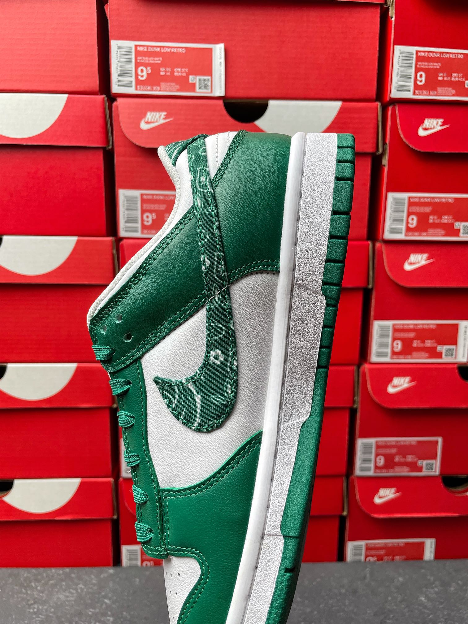 G Batch-Nike Dunk Low “Green Paisley”