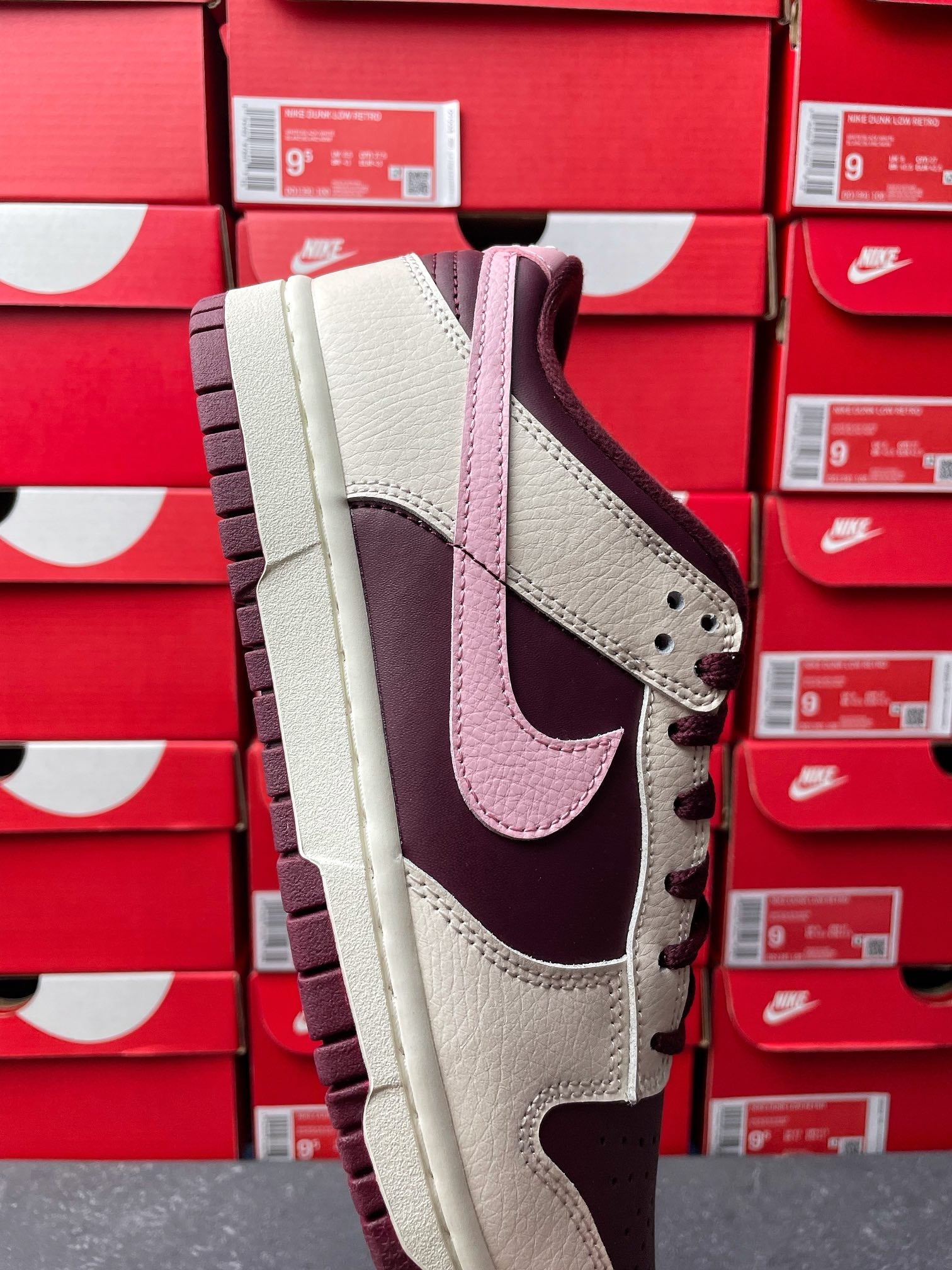 G Batch-Nike Dunk Low “Night Maroon and Medium Soft Pink”