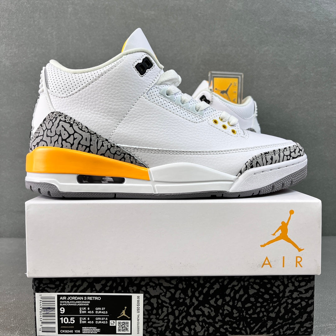 PB Batch-Air Jordan 3 “Laser Orange”