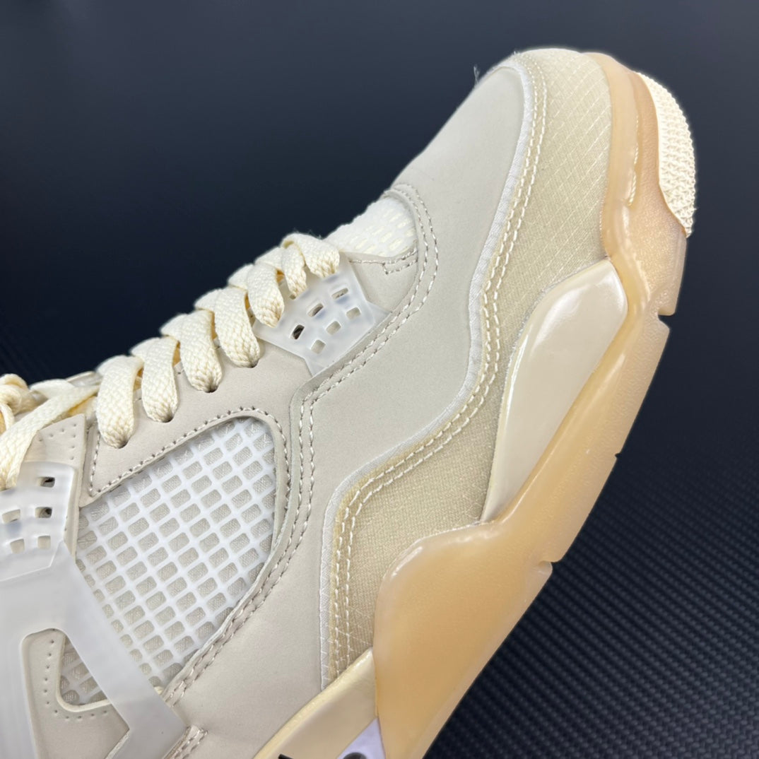 PB Batch-Off White × Air Jordan 4 “Sail”