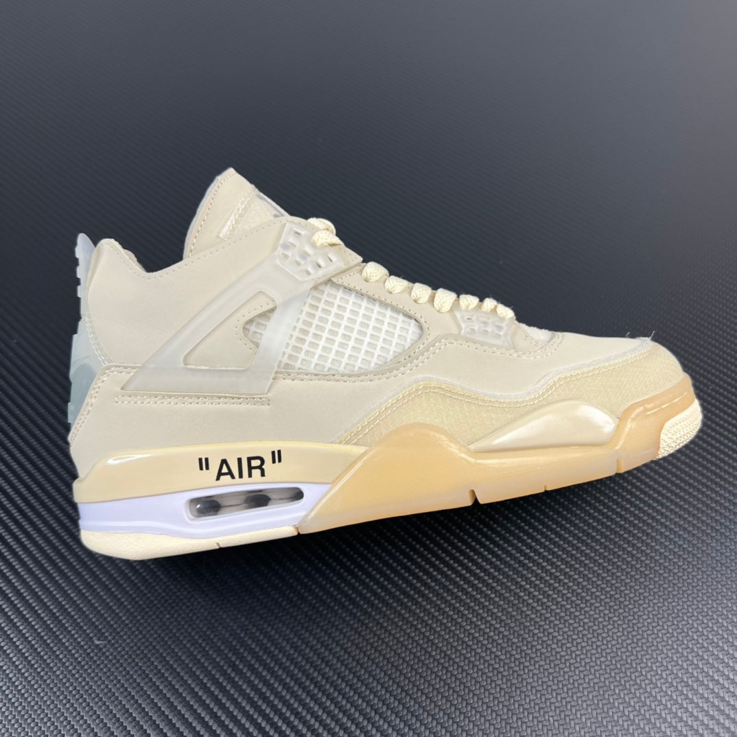 PB Batch-Off White × Air Jordan 4 “Sail”