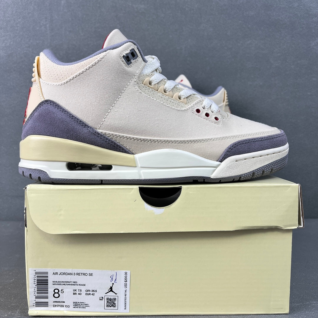 PB Batch-Air Jordan 3 “Muslin”