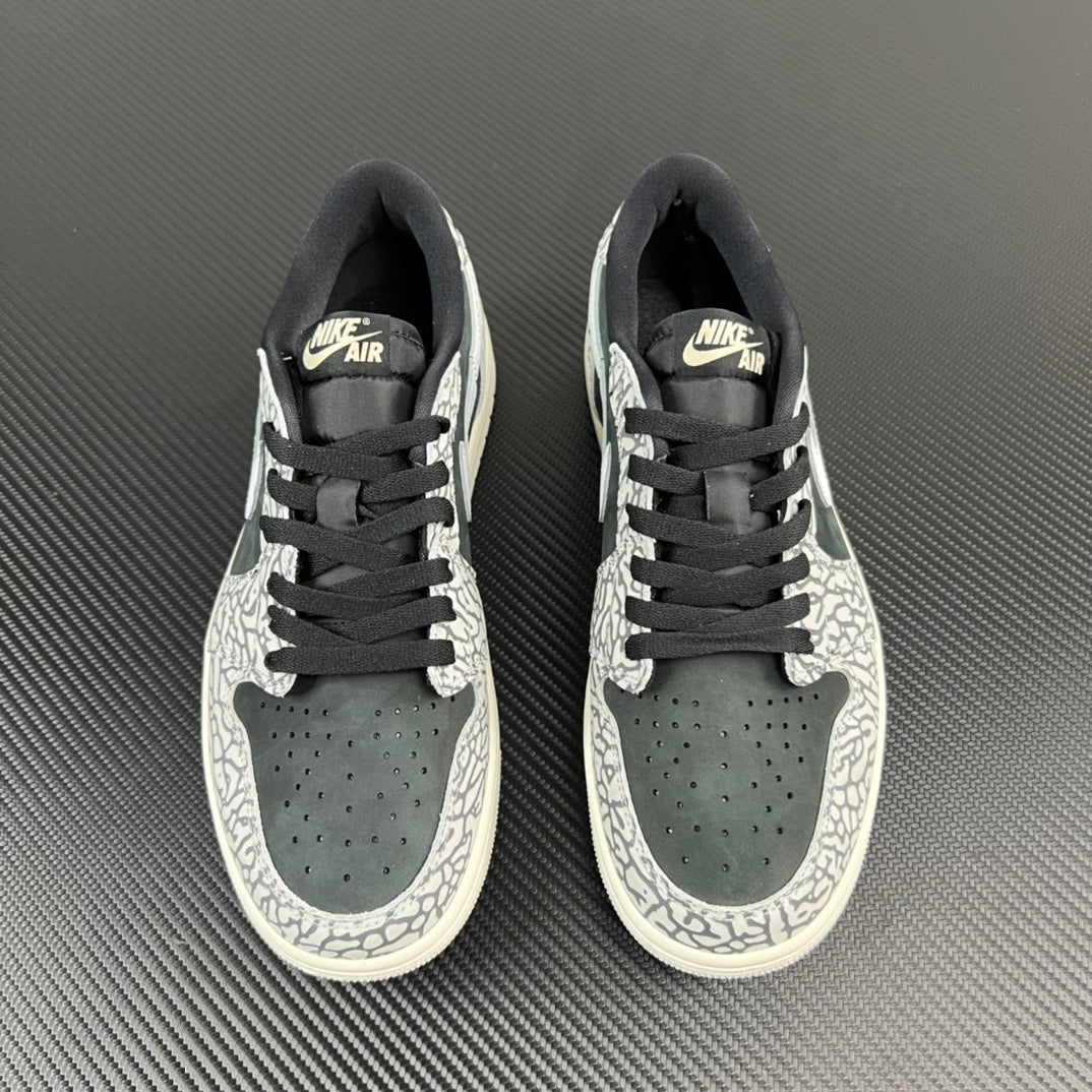 DT Batch-Air Jordan 1 retro Low OG “Black Elephant”