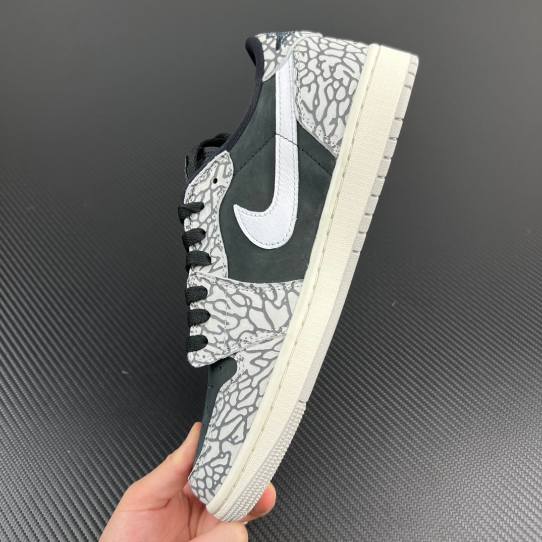 DT Batch-Air Jordan 1 retro Low OG “Black Elephant”