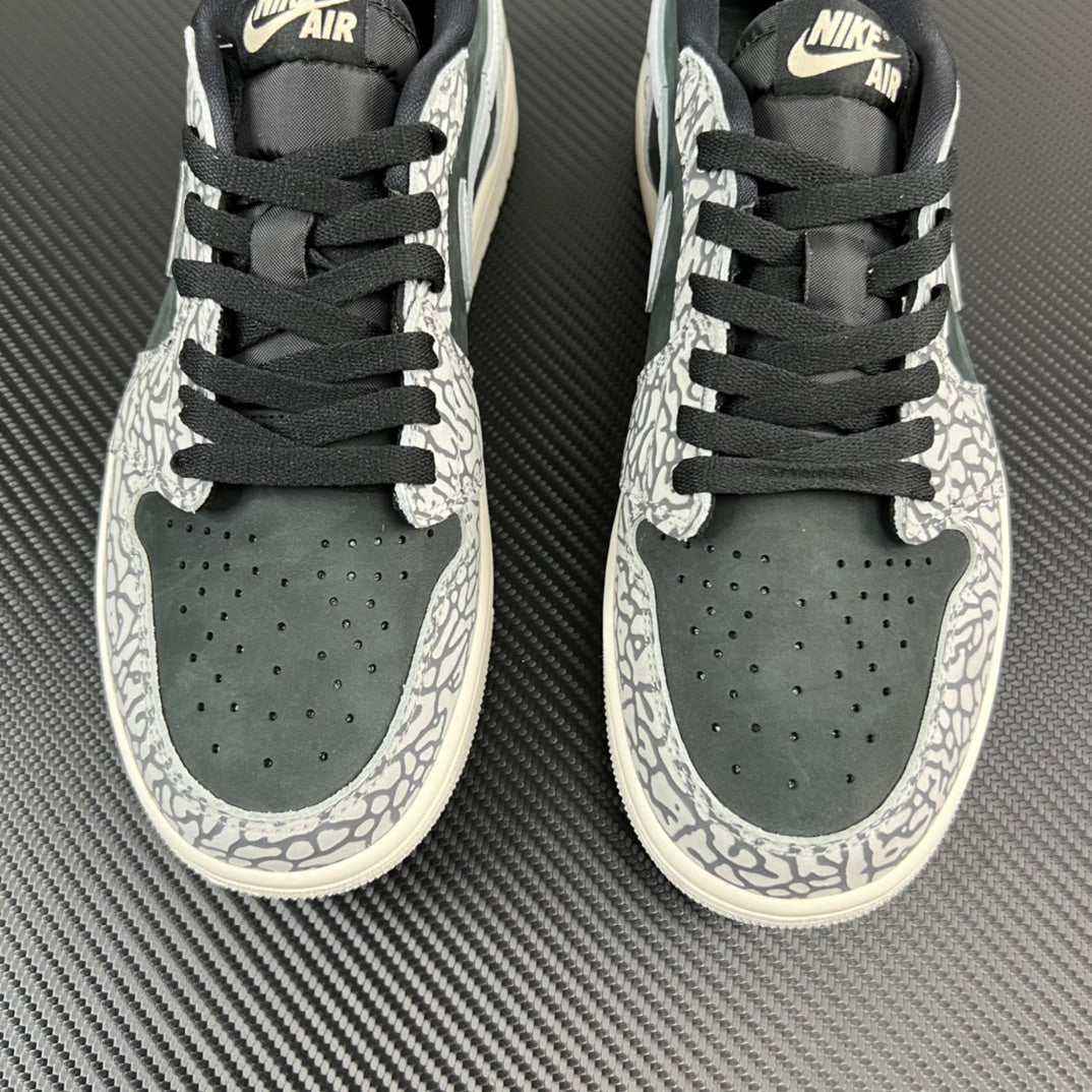 DT Batch-Air Jordan 1 retro Low OG “Black Elephant”