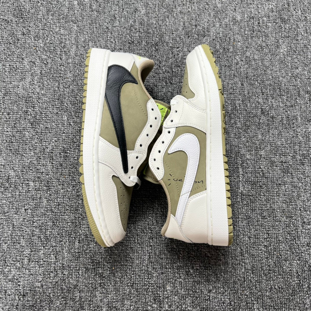 PK Batch-Air Jordan 1  × Travis Scott “Golf Olives”