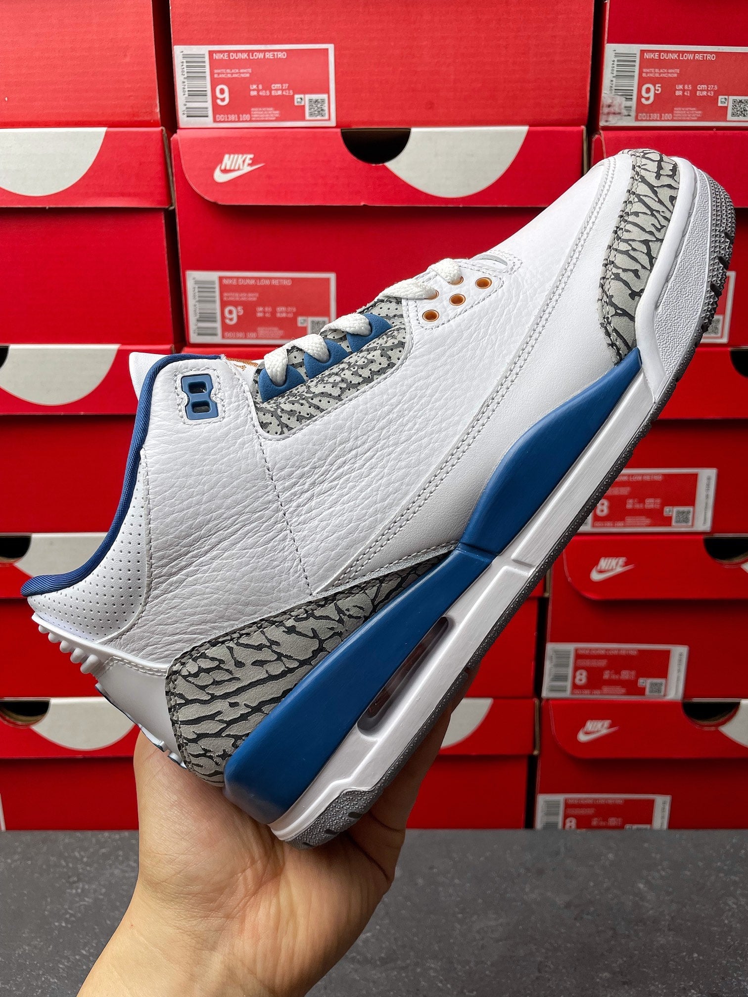 LW Batch-Air Jordan 3 “White and True Blue”