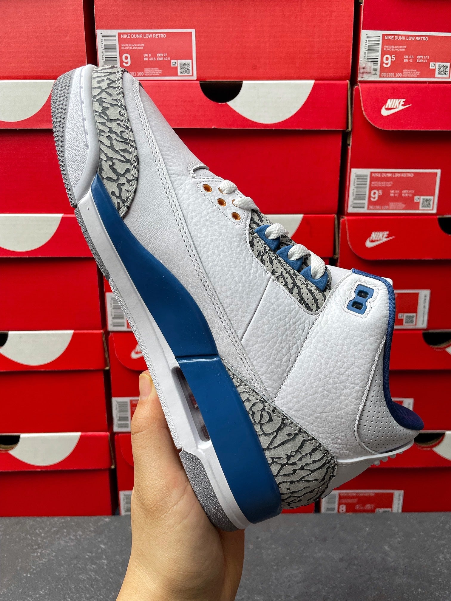 LW Batch-Air Jordan 3 “White and True Blue”