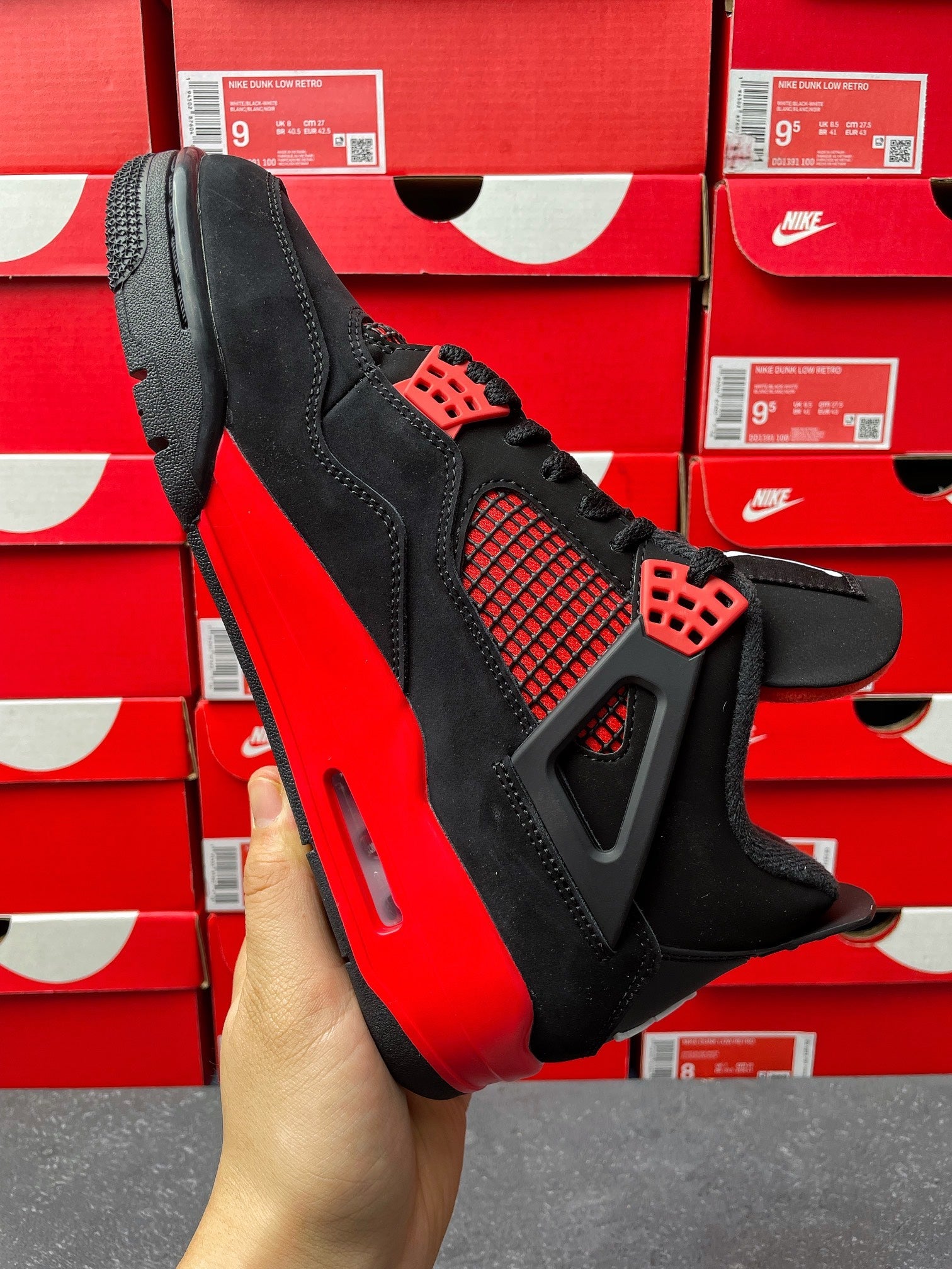 PK Batch-Air Jordan 4 “Red thunder”