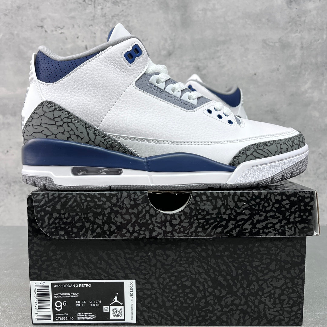 PB Batch-Air Jordan 3 “Midnight Navy”