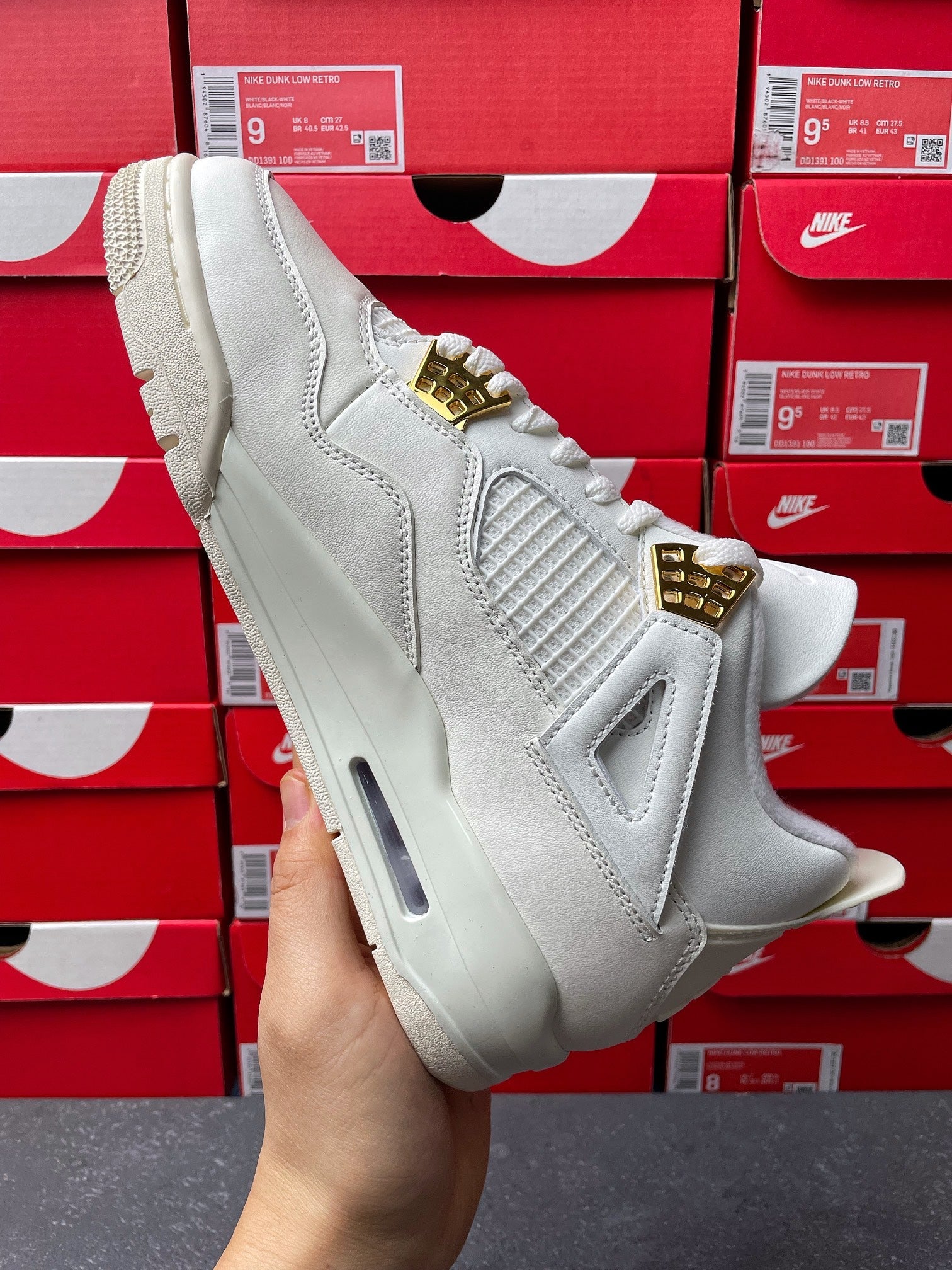 PK Batch-Air Jordan 4 “Metallic Gold”