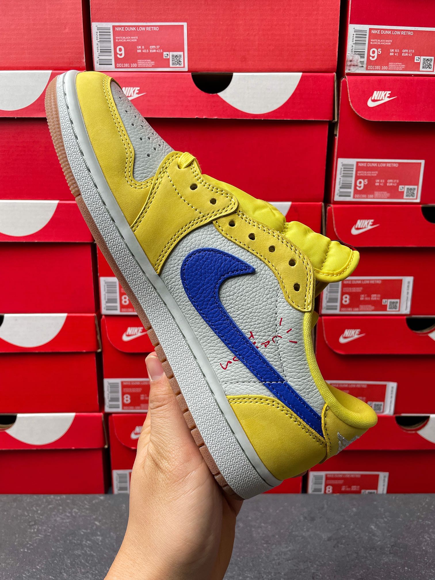 PK Batch-Air Jordan 1  × Travis Scott “Canary”