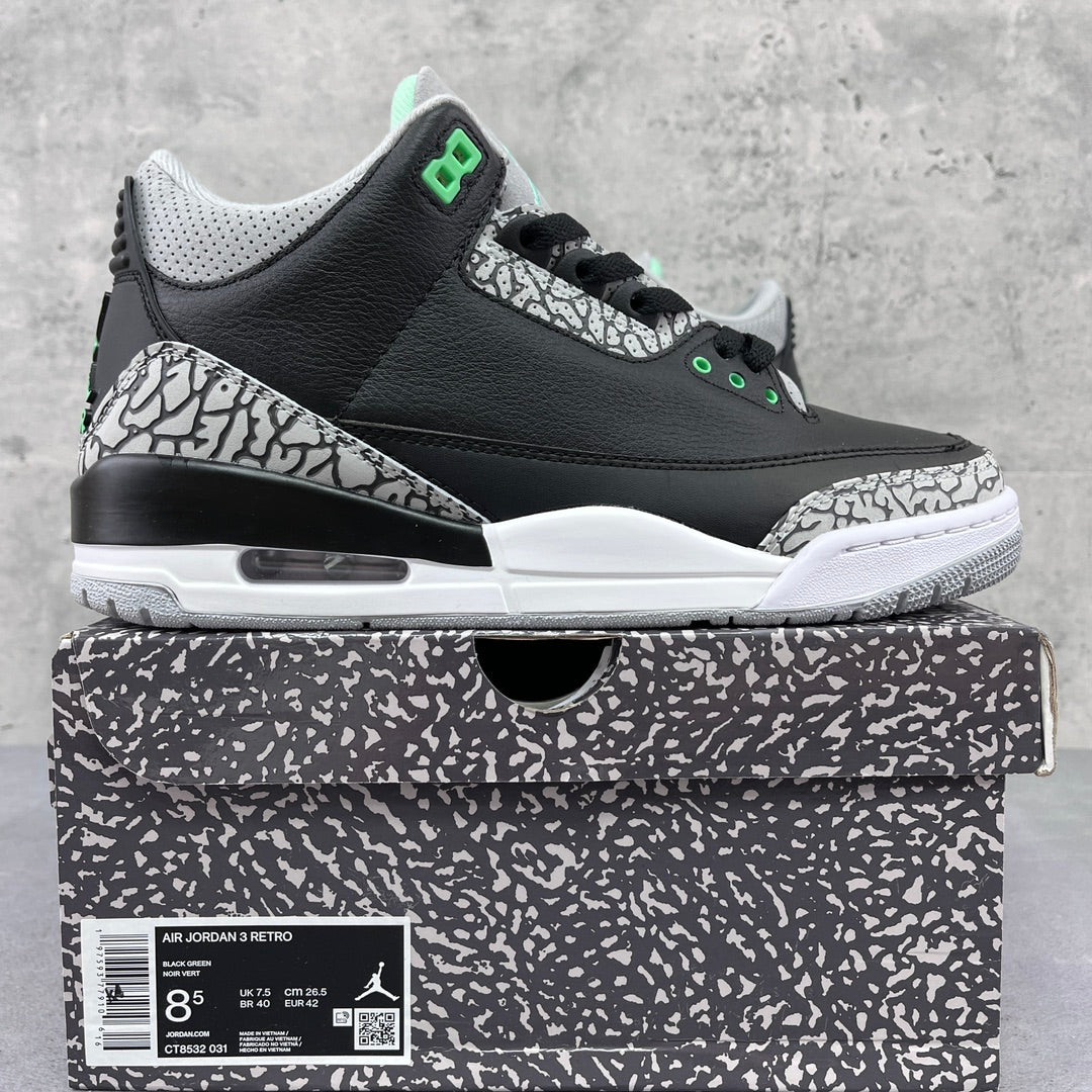 i8 Batch-Air Jordan 3 “Green Glow”