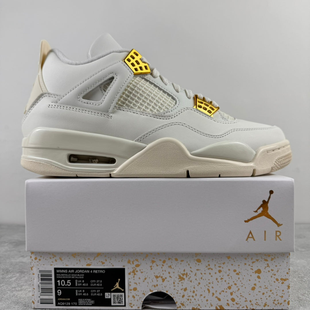 LJR Batch-Air Jordan 4 "Metallic Gold" AQ9129-170