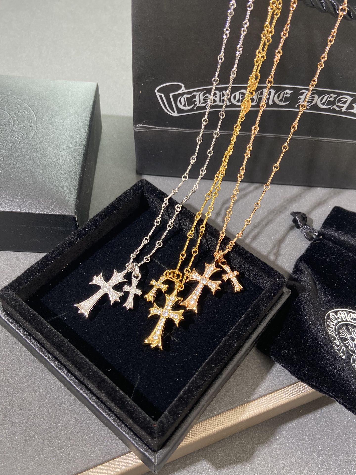 LuxluxHouse Best Quality Accessories Necklace Chrome Hearts