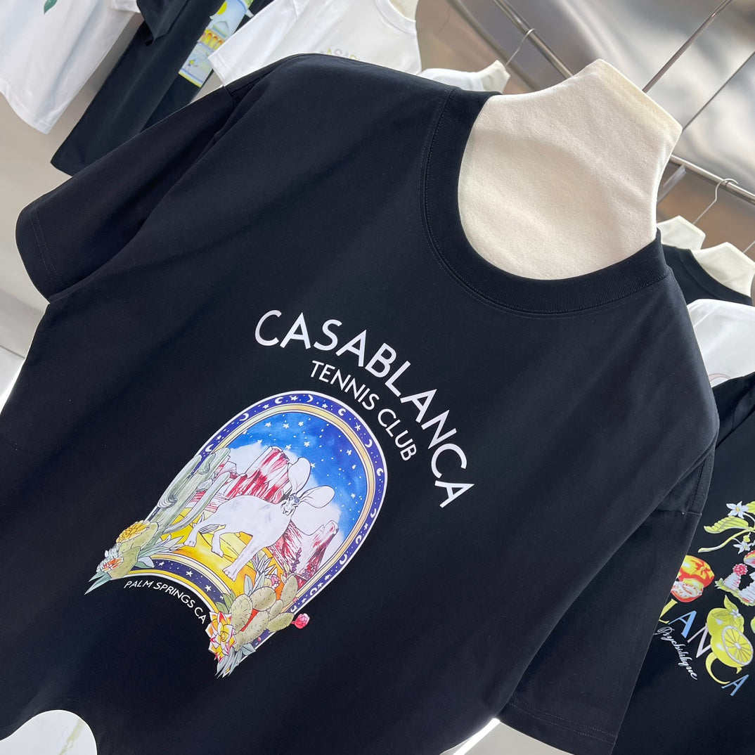 LuxluxHouse Best Quality Clothes Casablanca T-shirt