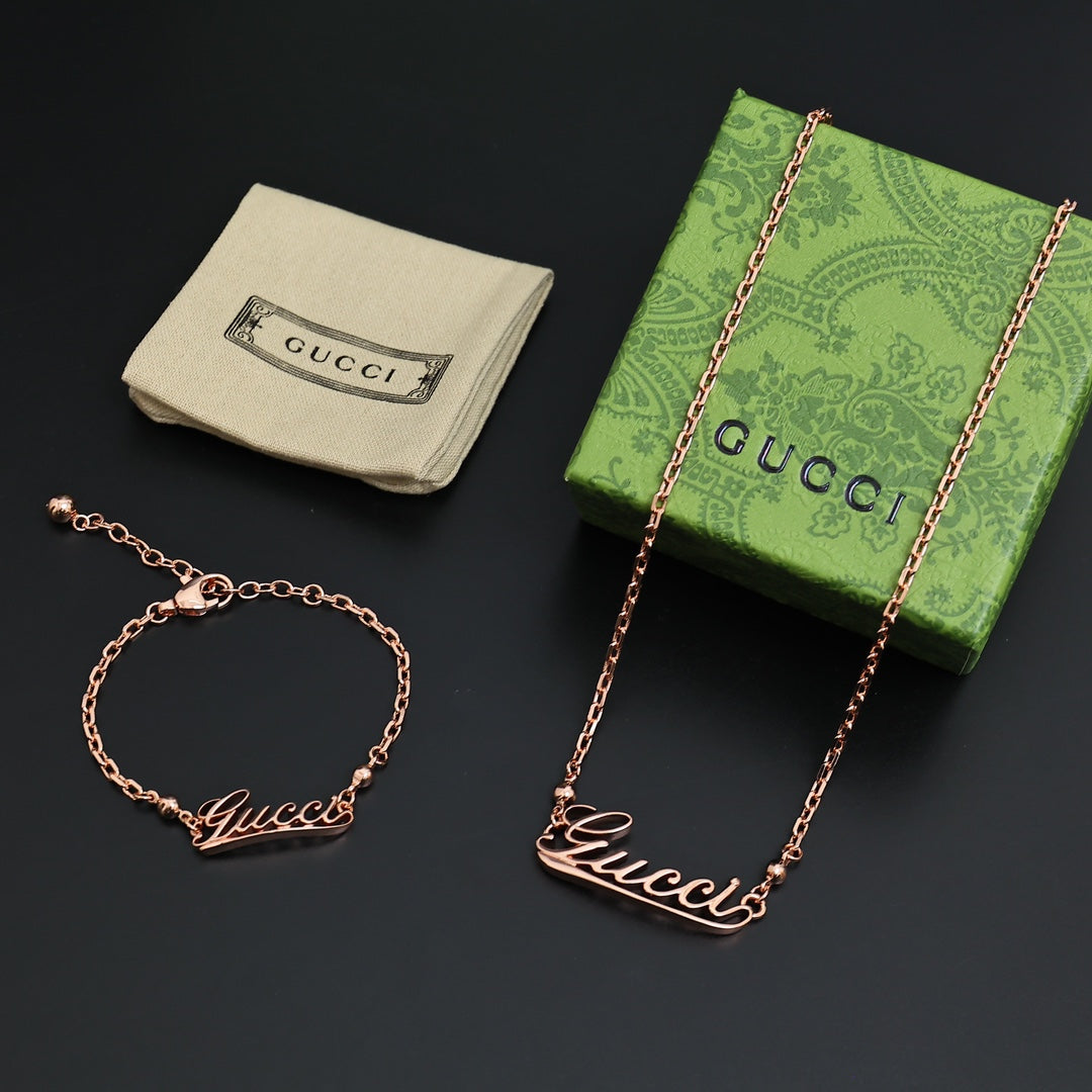 LuxluxHouse Best Quality Accessories Gucci Necklace Bracelet