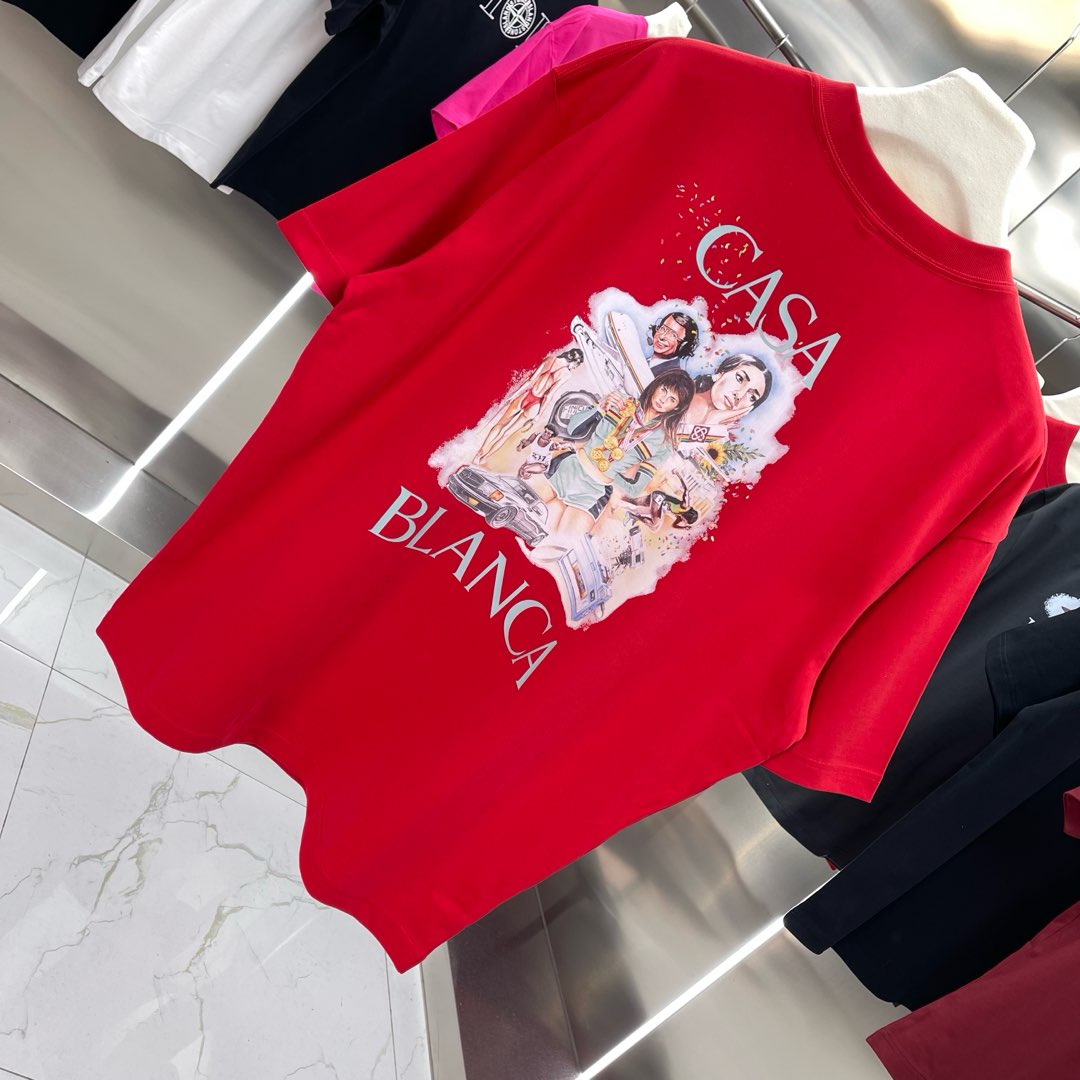 LuxluxHouse Best Quality Clothes Casablanca T-shirt