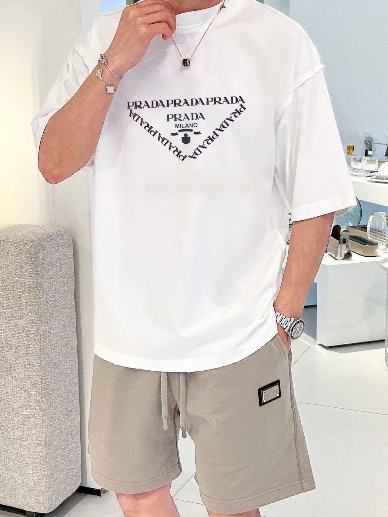 LuxluxHouse Best Quality Clothes T-shirt Prada