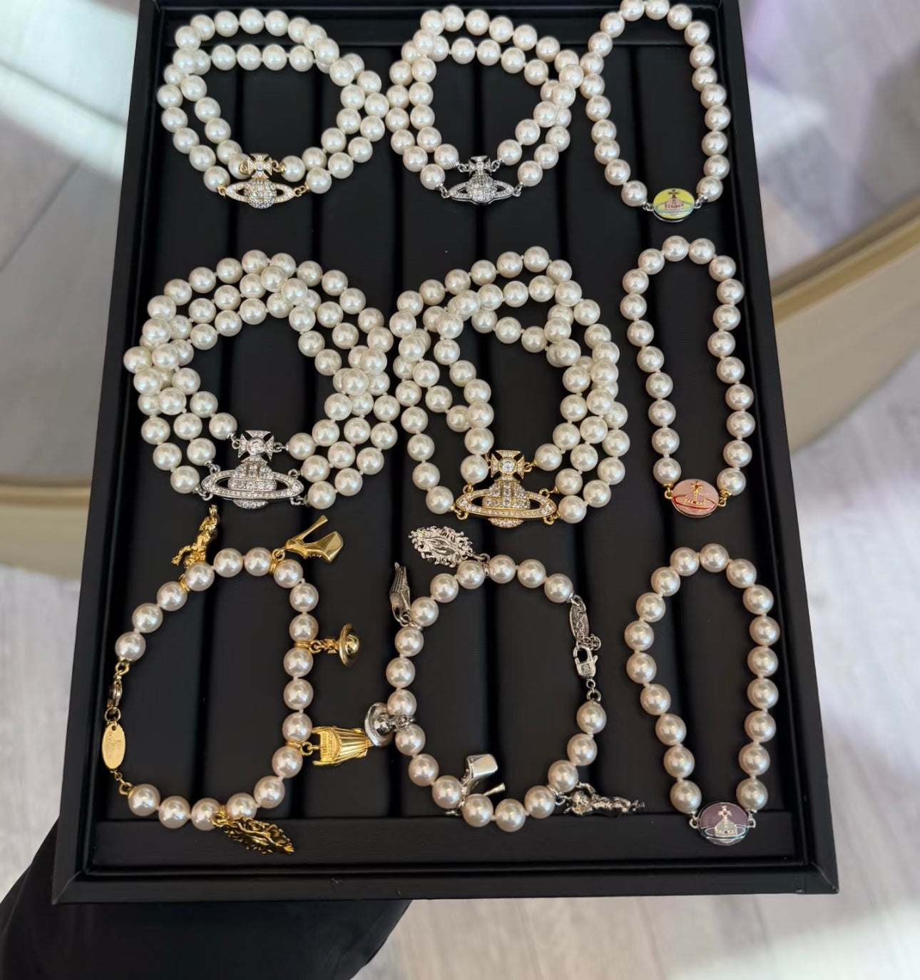 LuxluxHouse Best Quality Accessories Earrings Bracelet  Vivienne Westwood Necklace