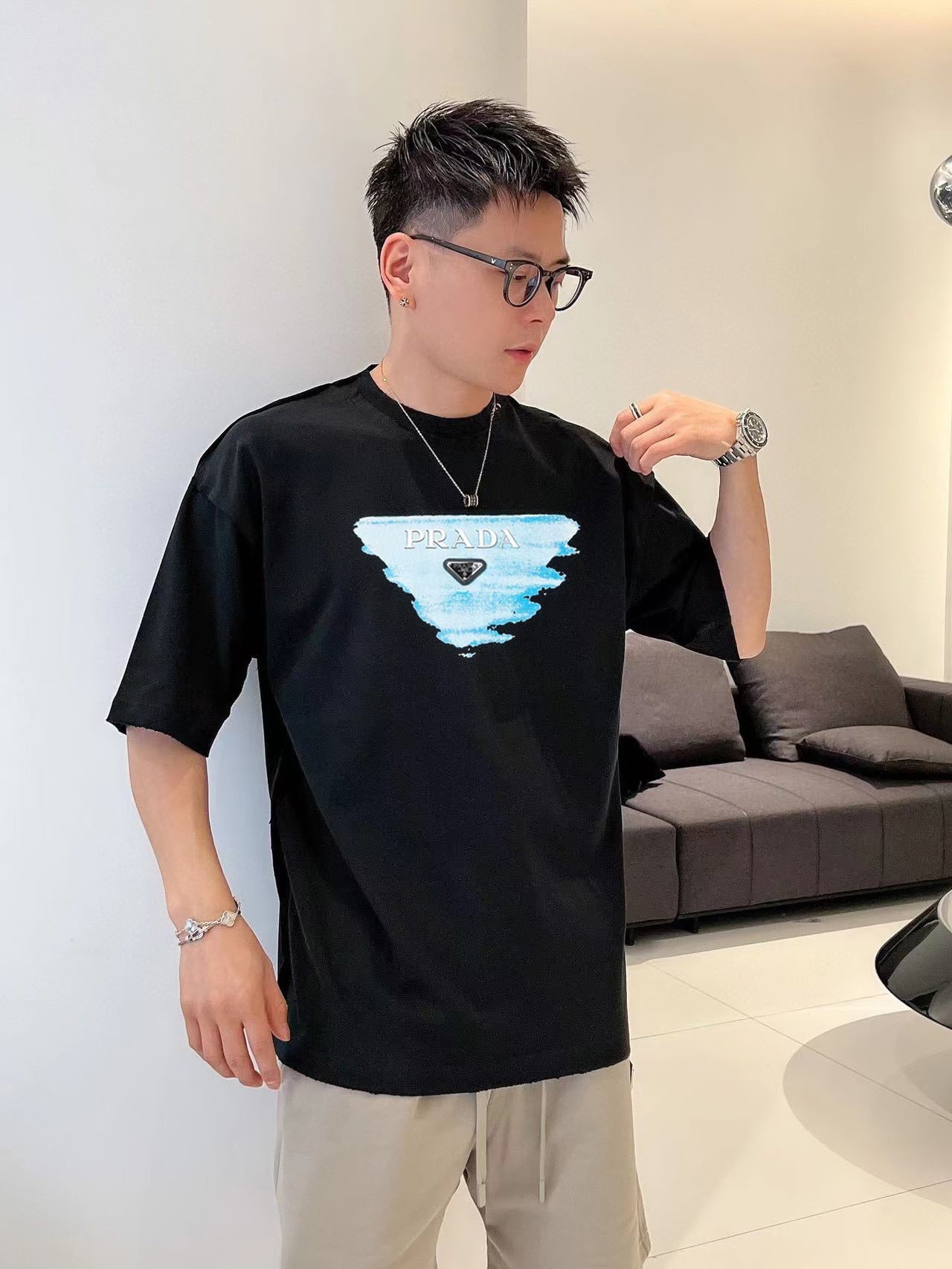 LuxluxHouse Best Quality Clothes T-shirt Prada