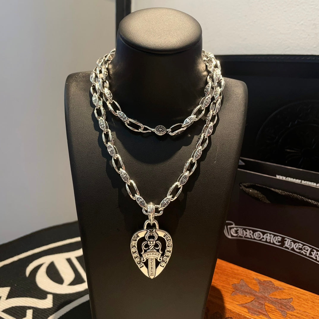 LuxluxHouse Best Quality Accessories Necklace Chrome Hearts