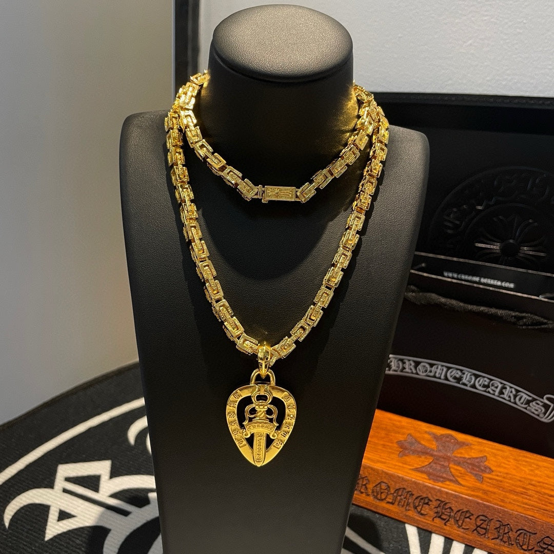 LuxluxHouse Best Quality Accessories Necklace Chrome Hearts