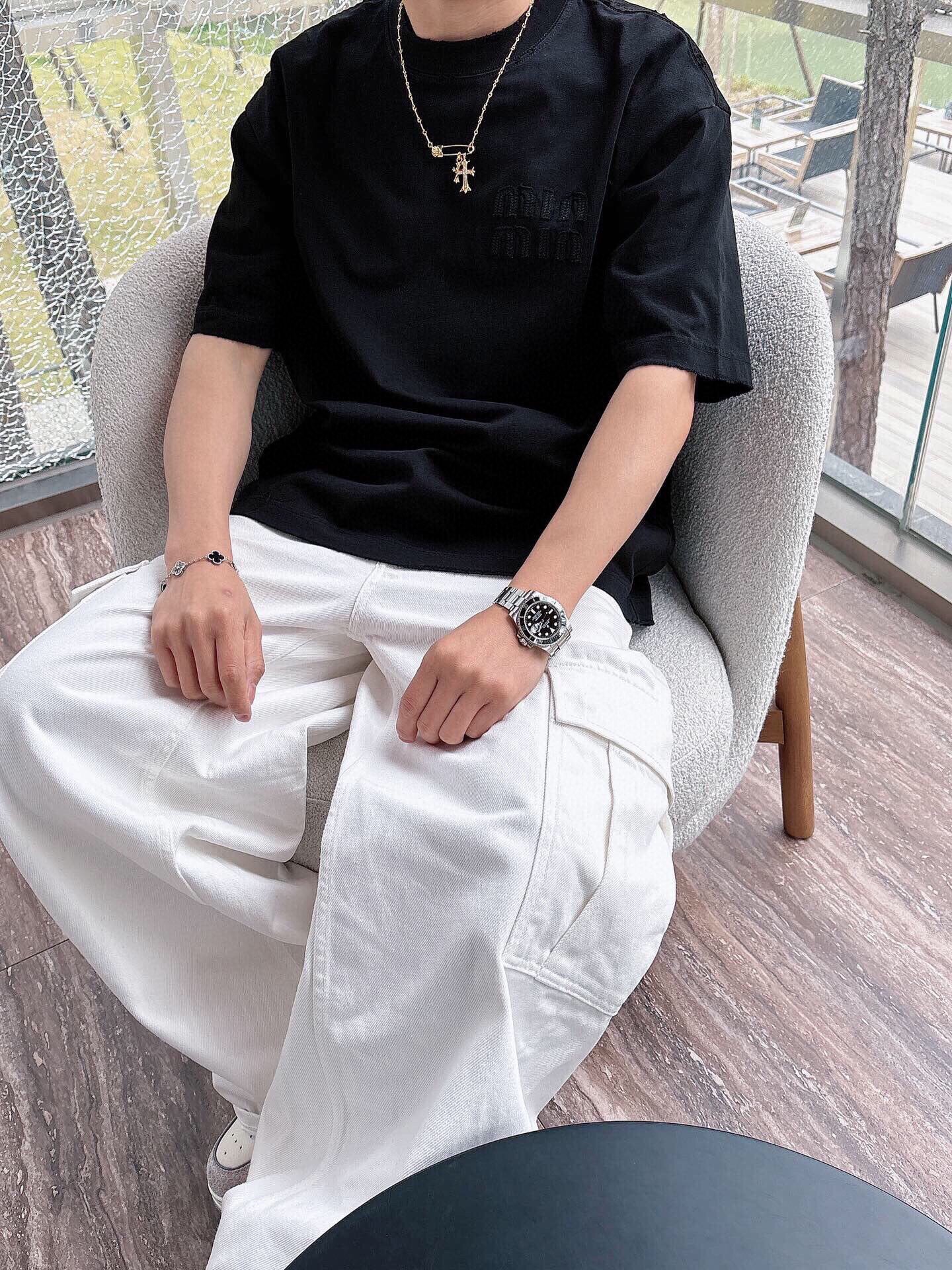 LuxluxHouse Best Quality Clothes Miu Miu T-shirt