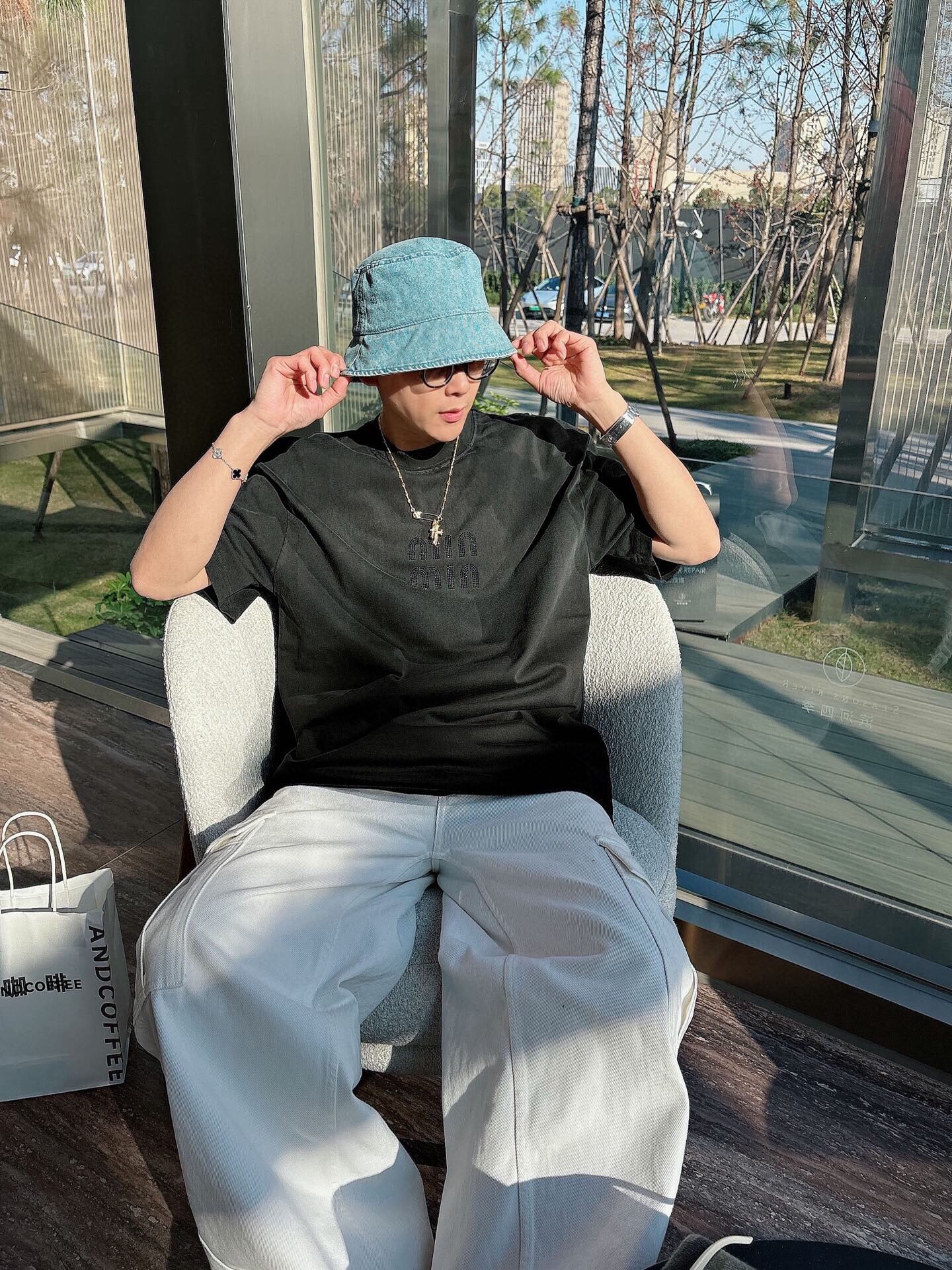 LuxluxHouse Best Quality Clothes Miu Miu T-shirt