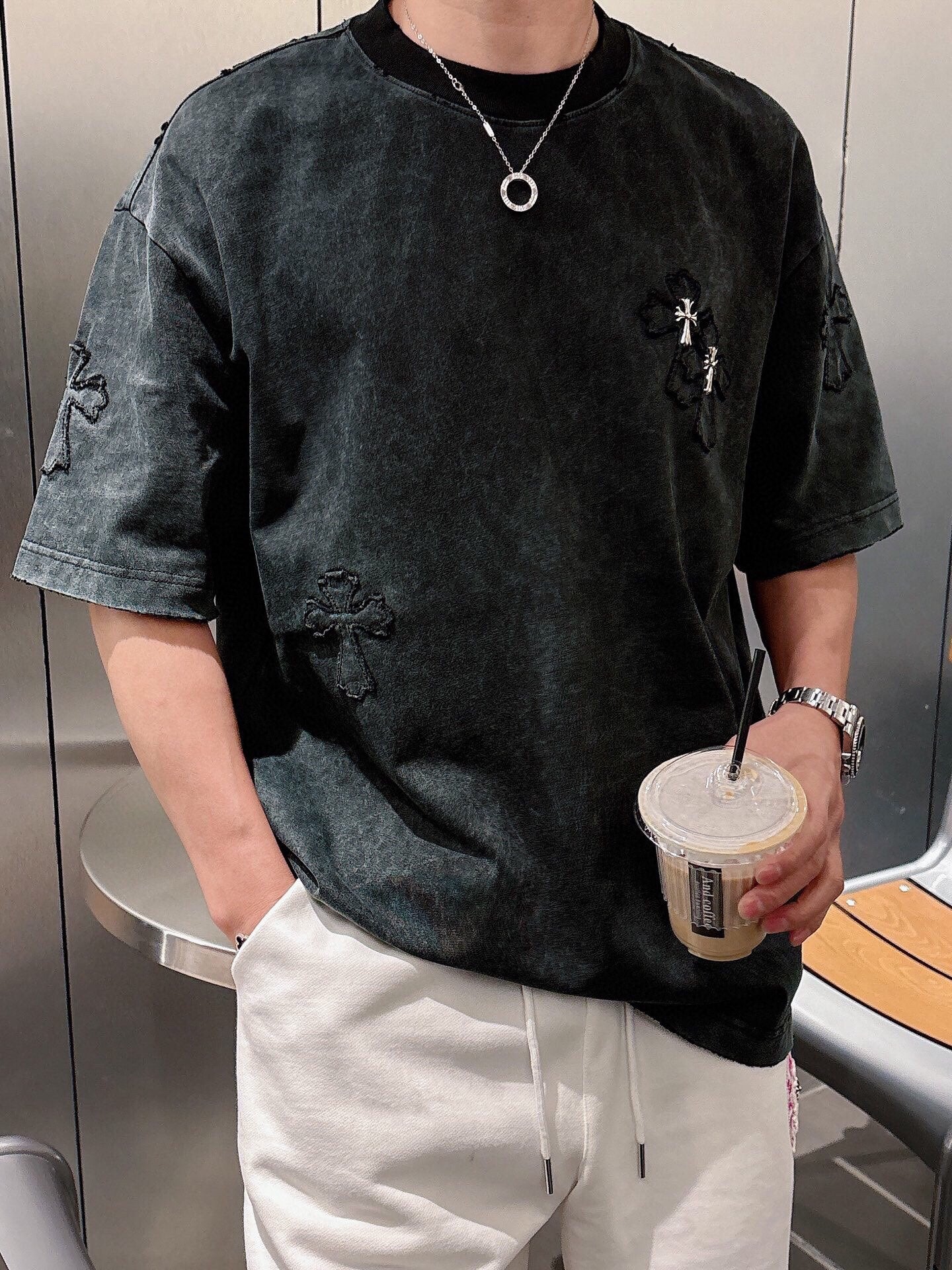 LuxluxHouse Best Quality Clothes Pants Chrome Hearts T-shirt