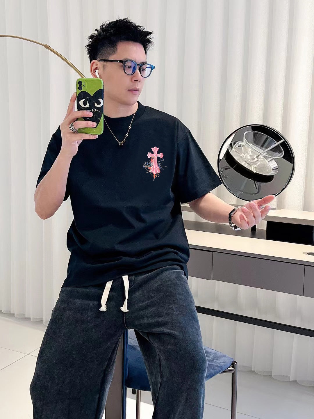 LuxluxHouse Best Quality Clothes Chrome Hearts T-shirt