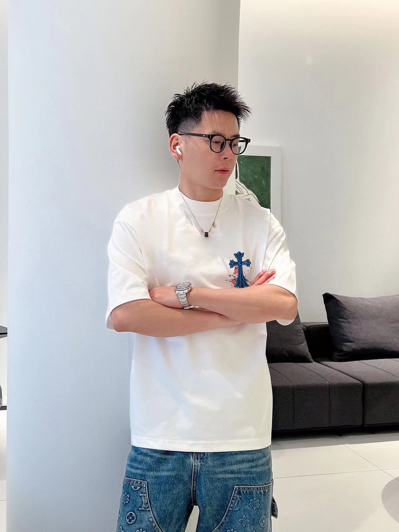 LuxluxHouse Best Quality Clothes Chrome Hearts T-shirt