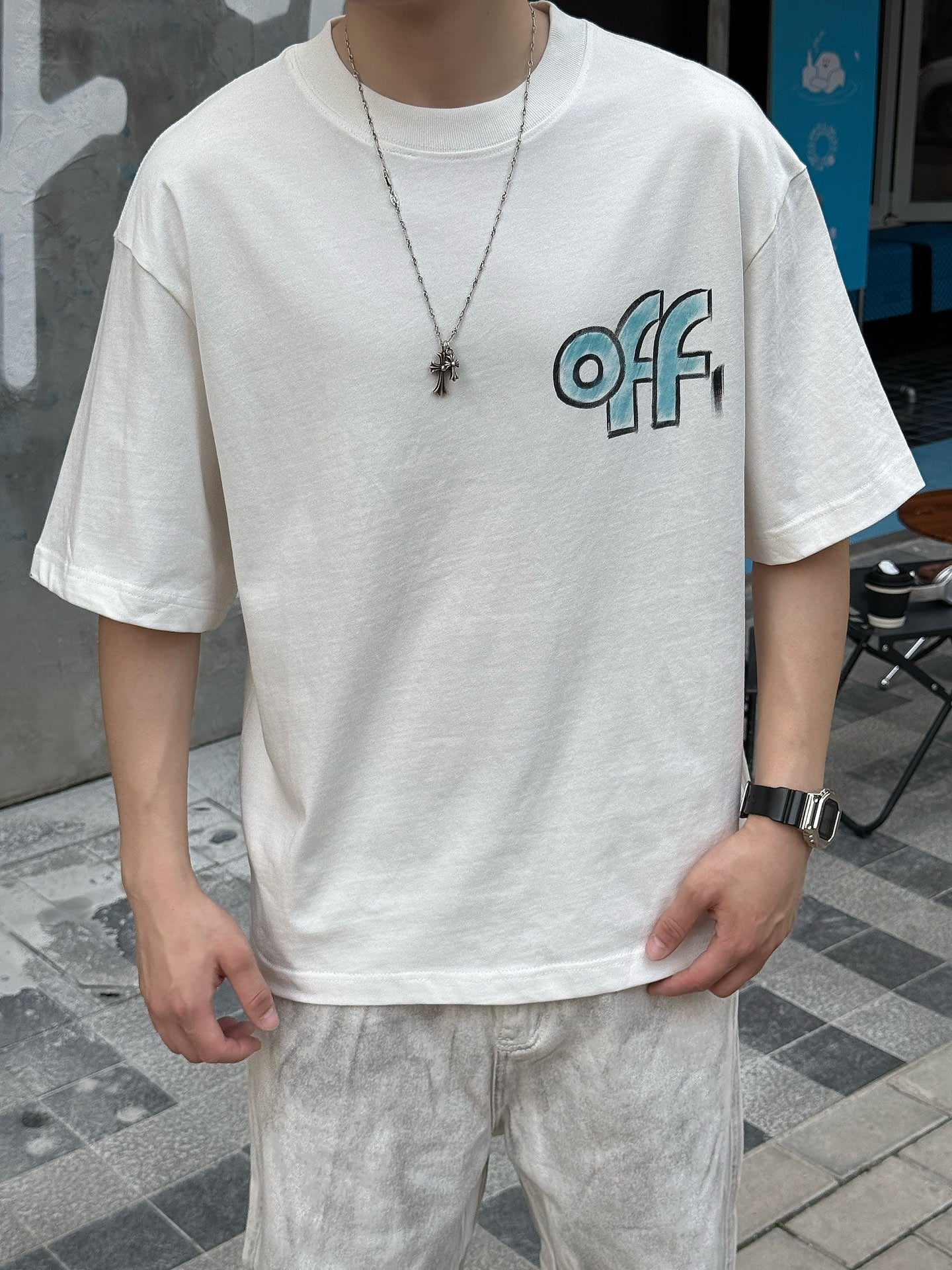 LuxluxHouse Best Quality Clothes Off White T-shirt