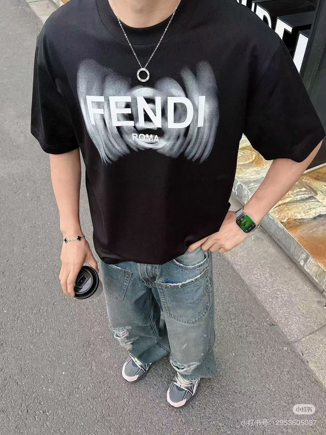 LuxluxHouse Best Quality Clothes Fendi T-shirt