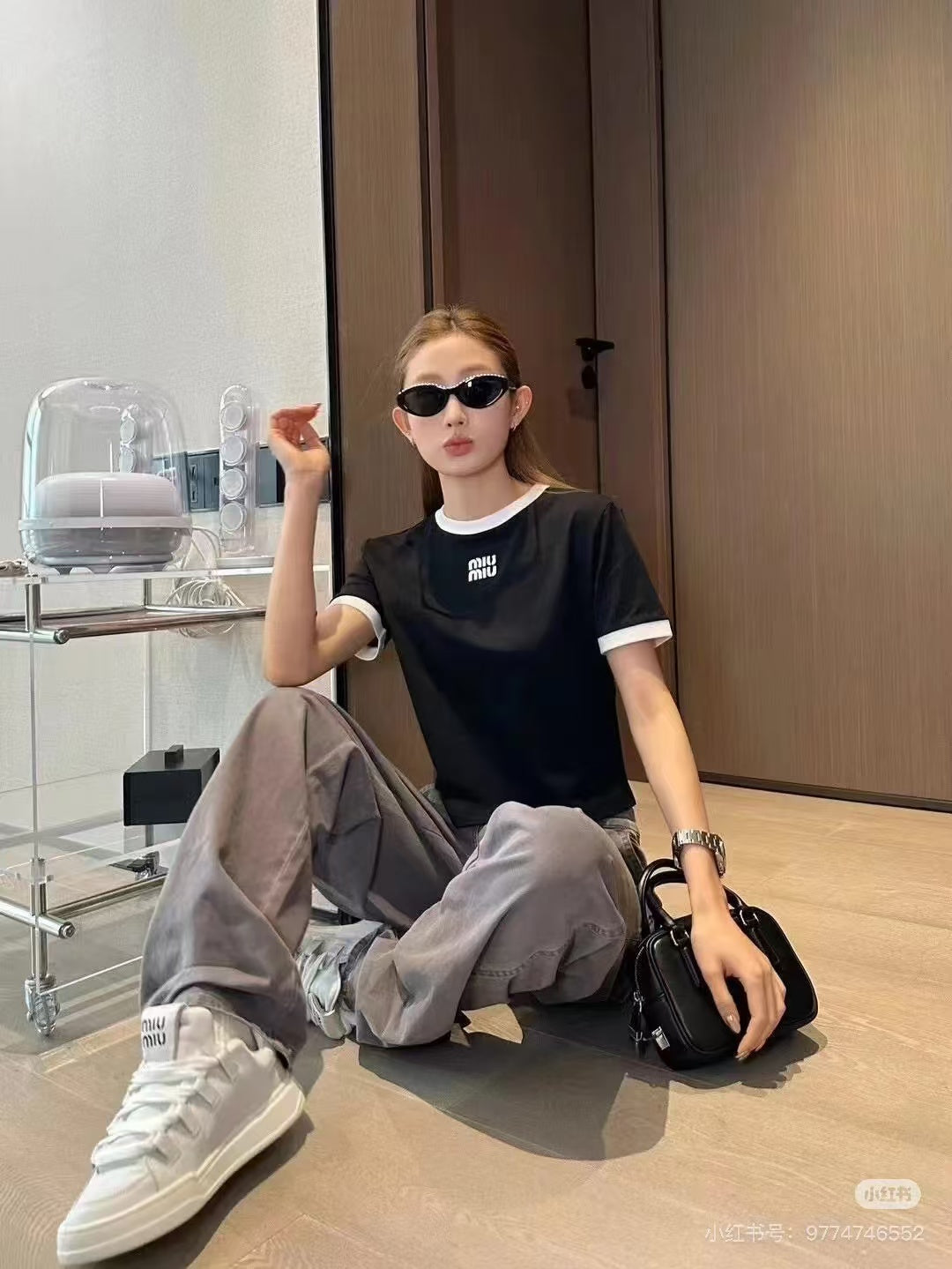 LuxluxHouse Best Quality Clothes Miu Miu T-shirt