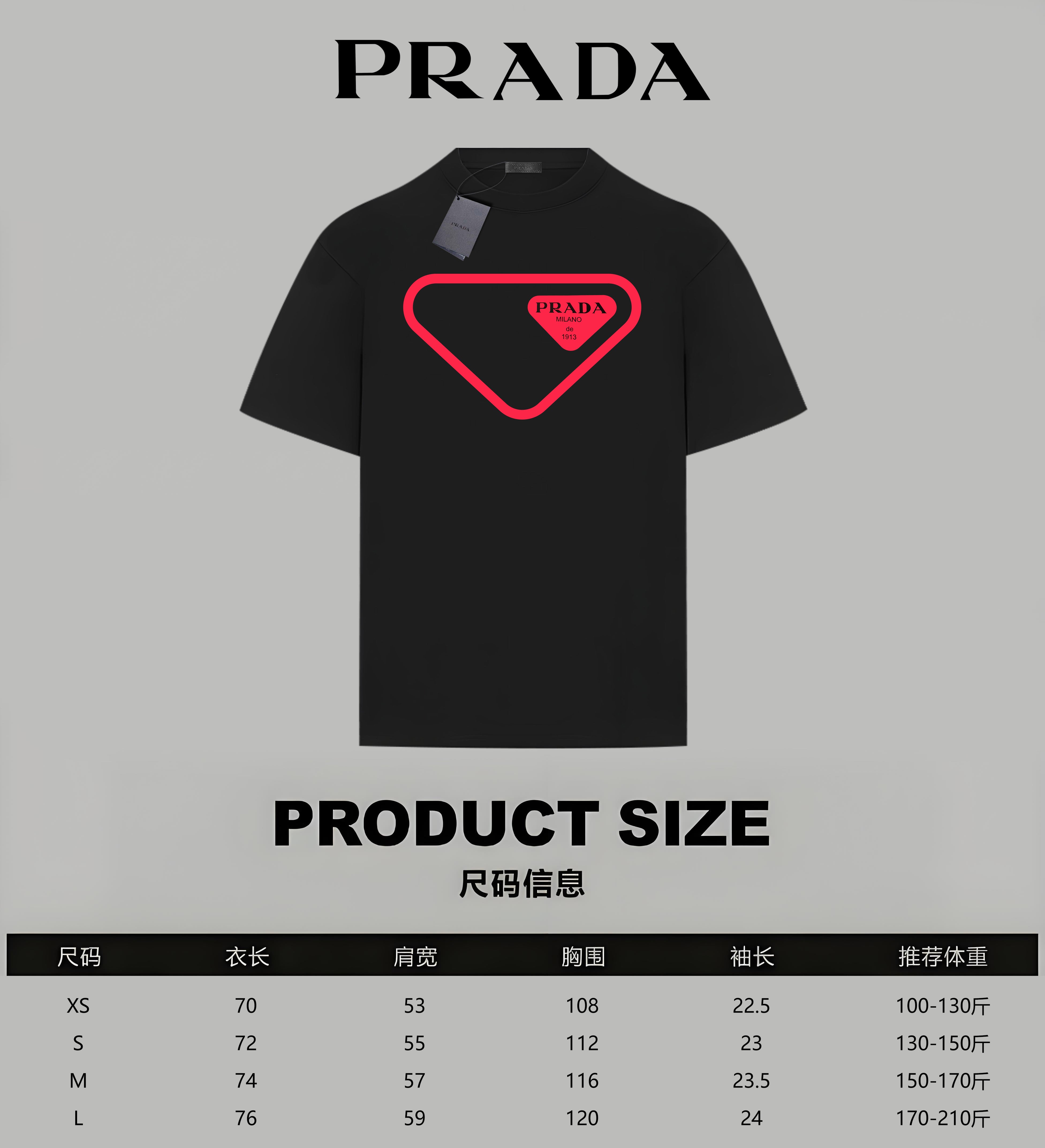 LuxluxHouse Best Quality Clothes T-shirt Prada