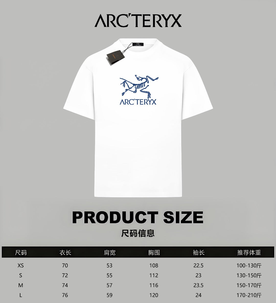 LuxluxHouse Best Quality Clothes T-shirt Arcteryx