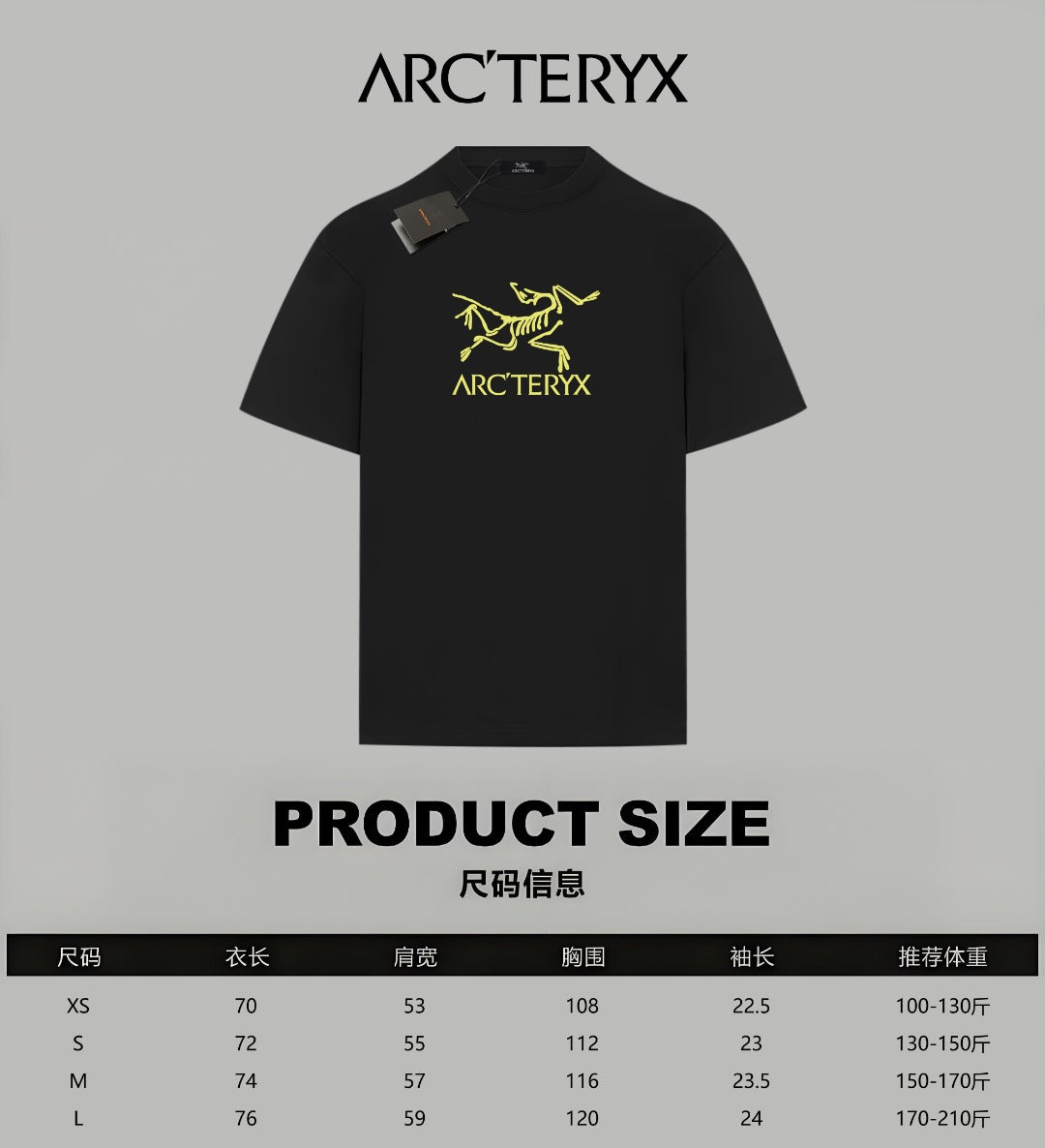 LuxluxHouse Best Quality Clothes T-shirt Arcteryx