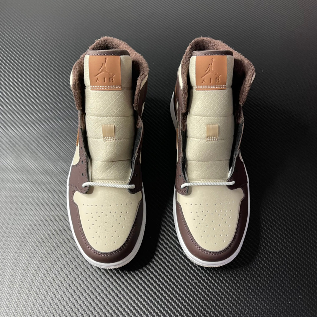 DT Batch-Air Jordan 1 Mid “Cream Dark Chocolate”