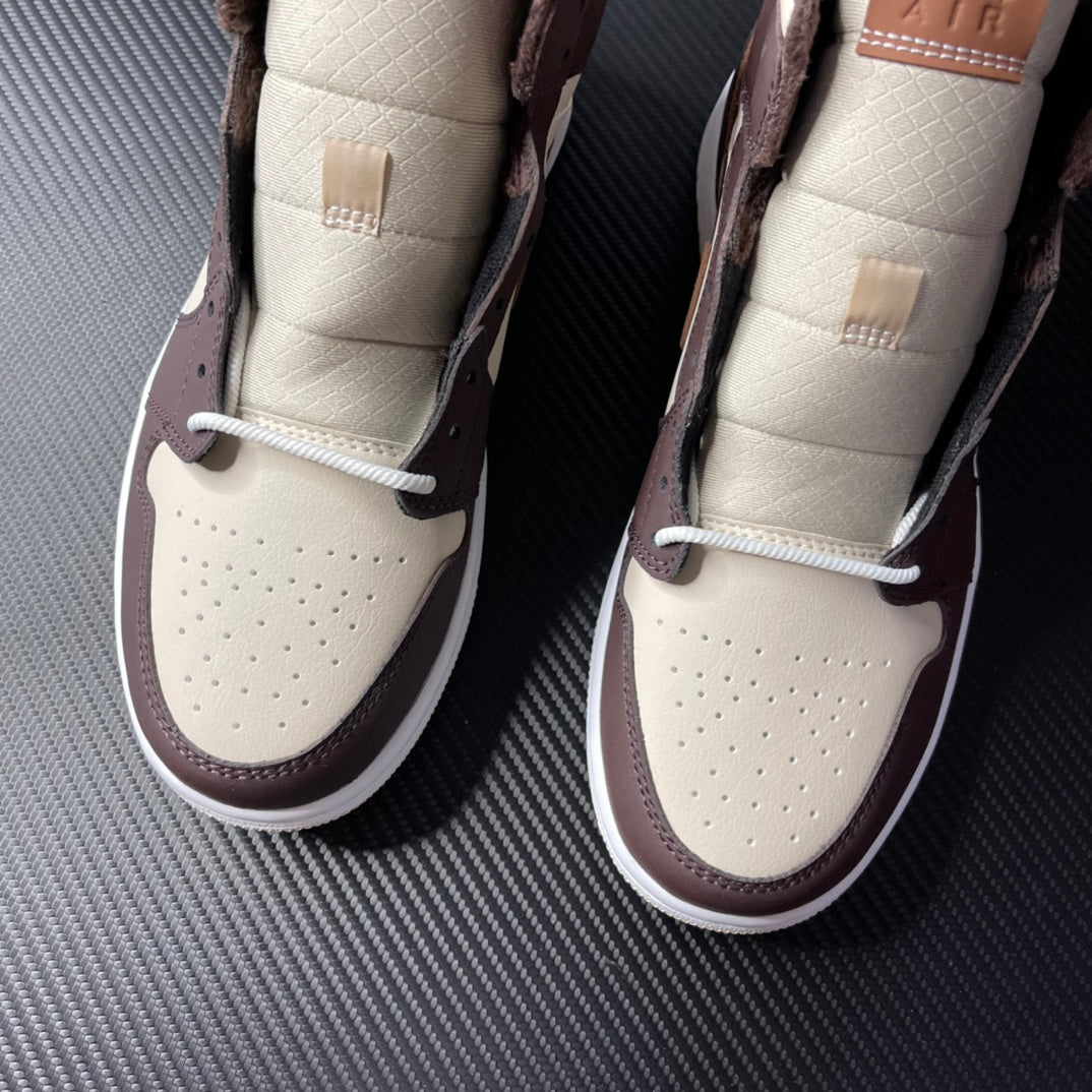 DT Batch-Air Jordan 1 Mid “Cream Dark Chocolate”