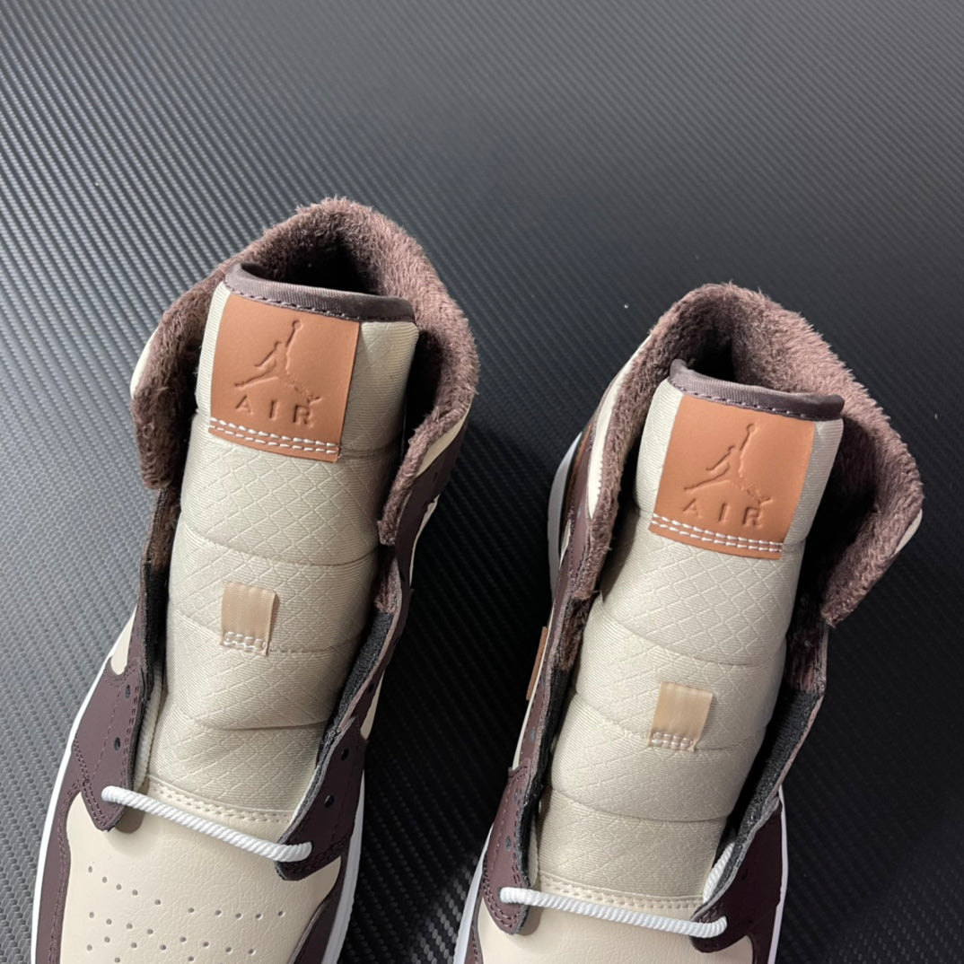 DT Batch-Air Jordan 1 Mid “Cream Dark Chocolate”