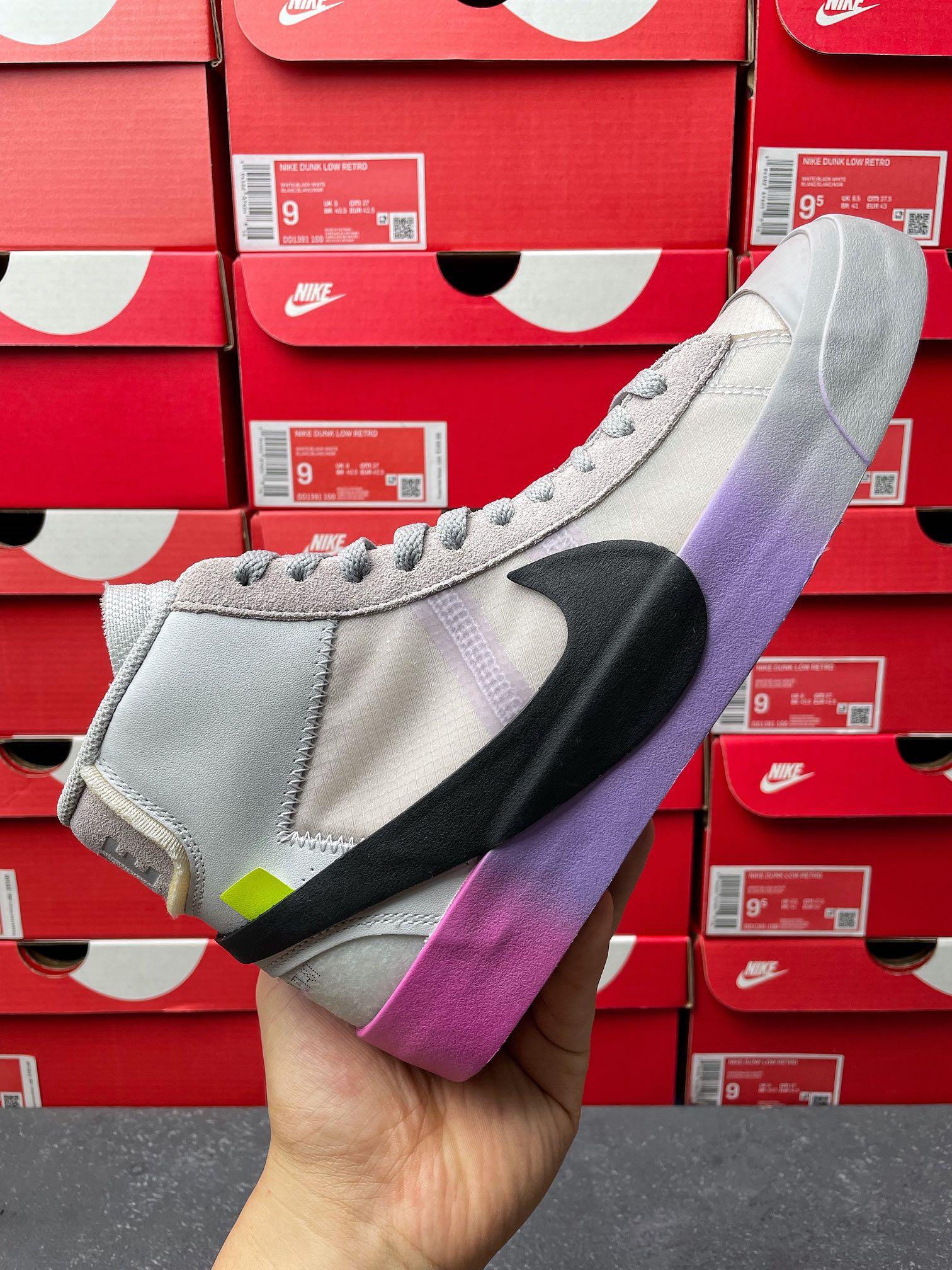 Top Batch-Off White × Blazer High “Grey Serena”