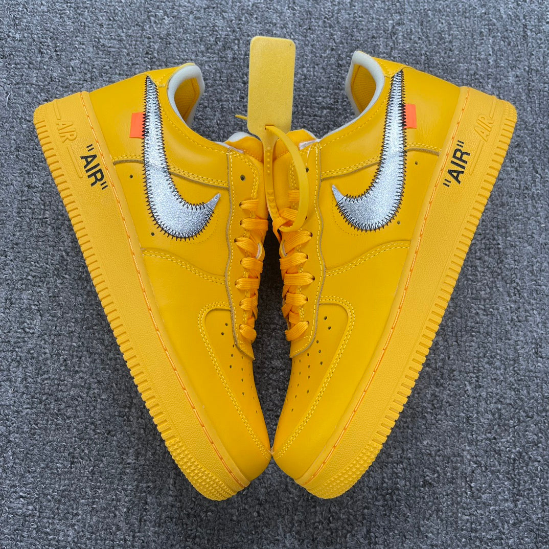 YH Batch-Off White × Air Force 1 “Yellow Art Museum”